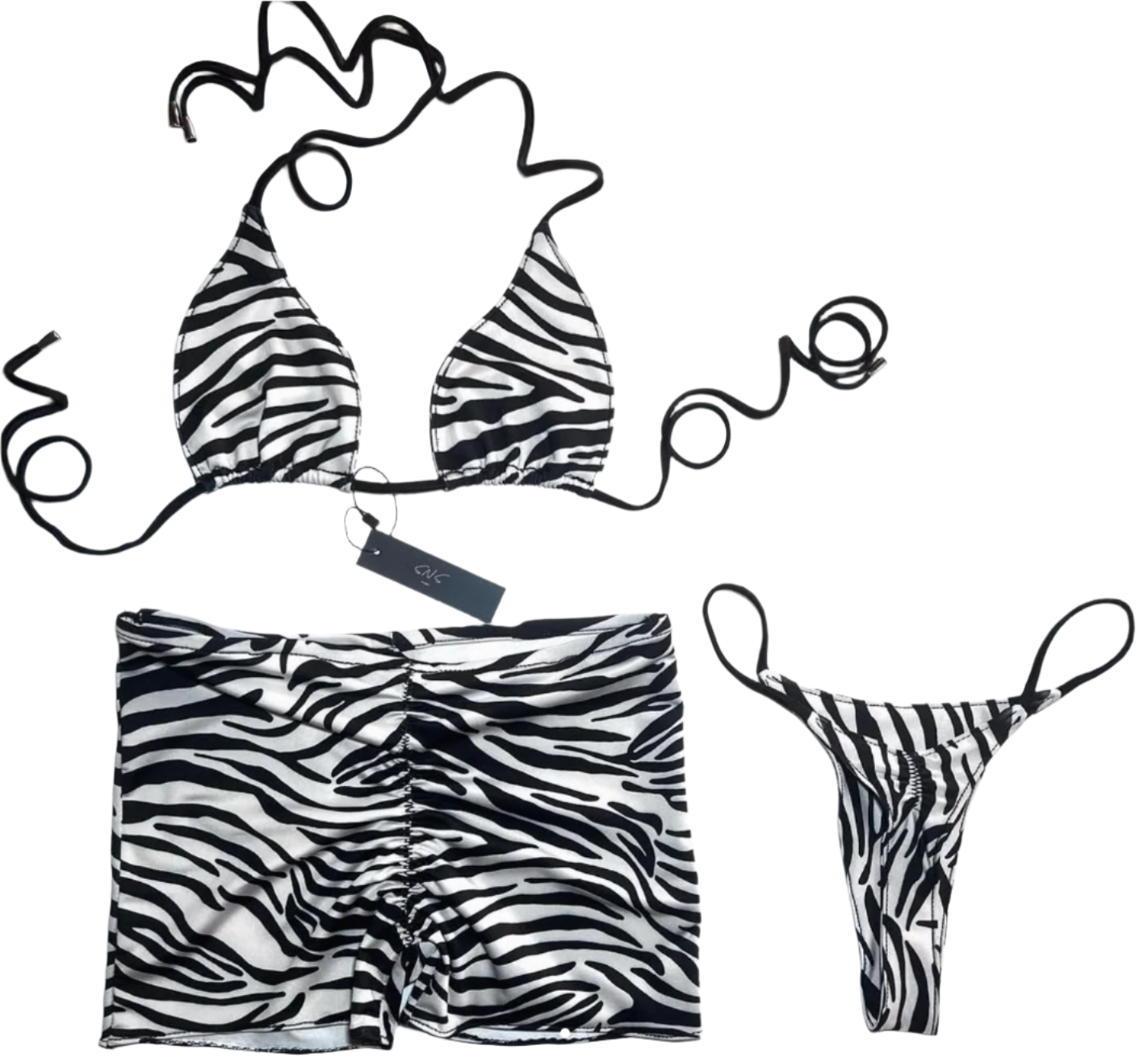ZEBRA PRINT 3PC SET