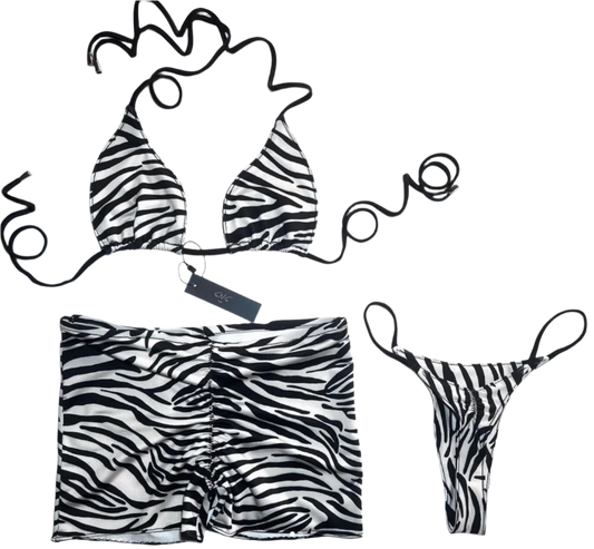 ZEBRA PRINT 3PC SET