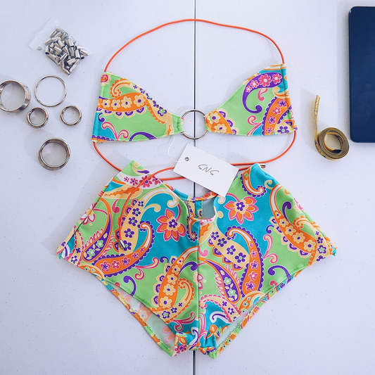 NEON PAISLEY SET